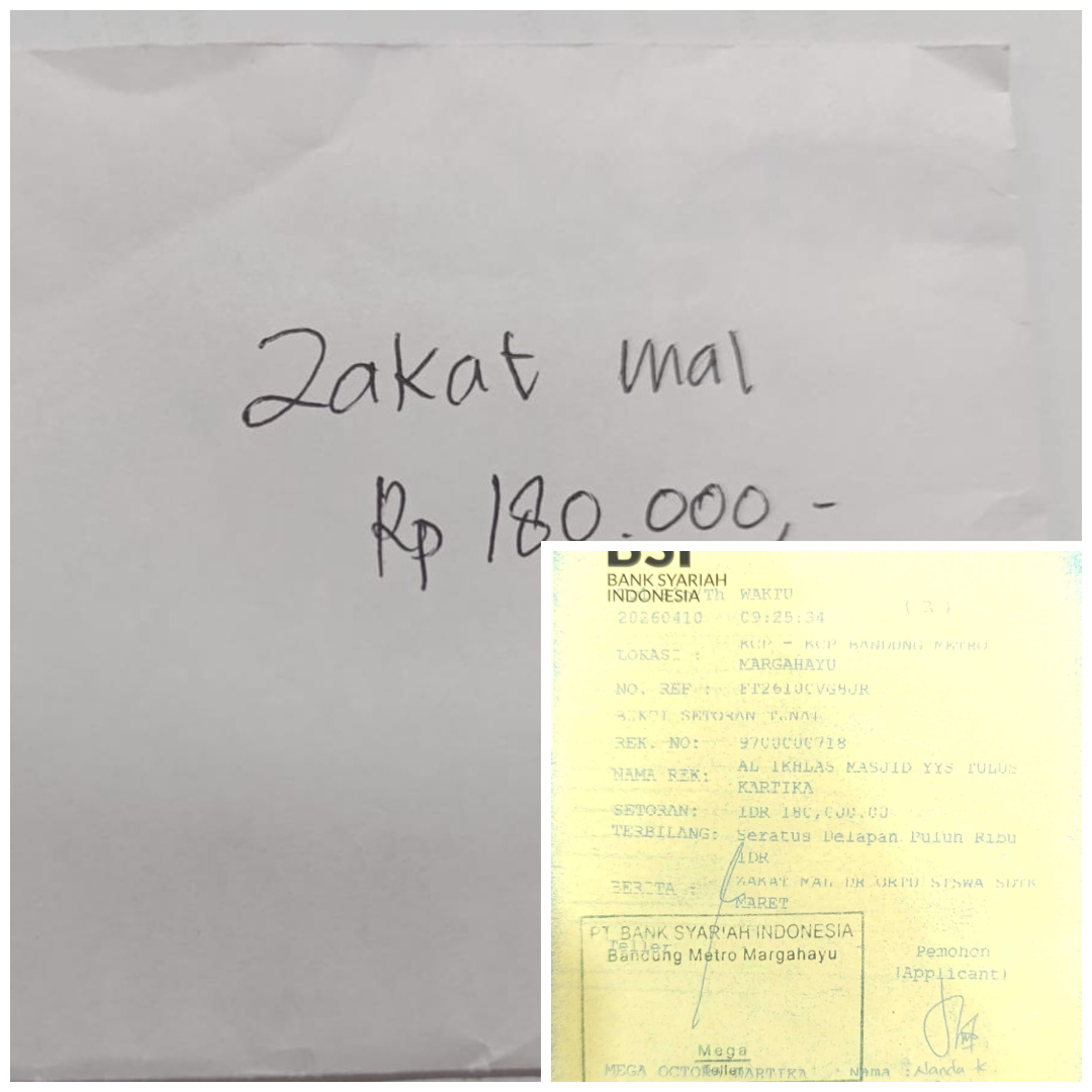 Zakat Mal dari Orang Tua Siswa SD Tulus Kartika 